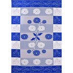 Yellow Weaves Designer Center 4 Seater Table Cover - Blue | Grocsy