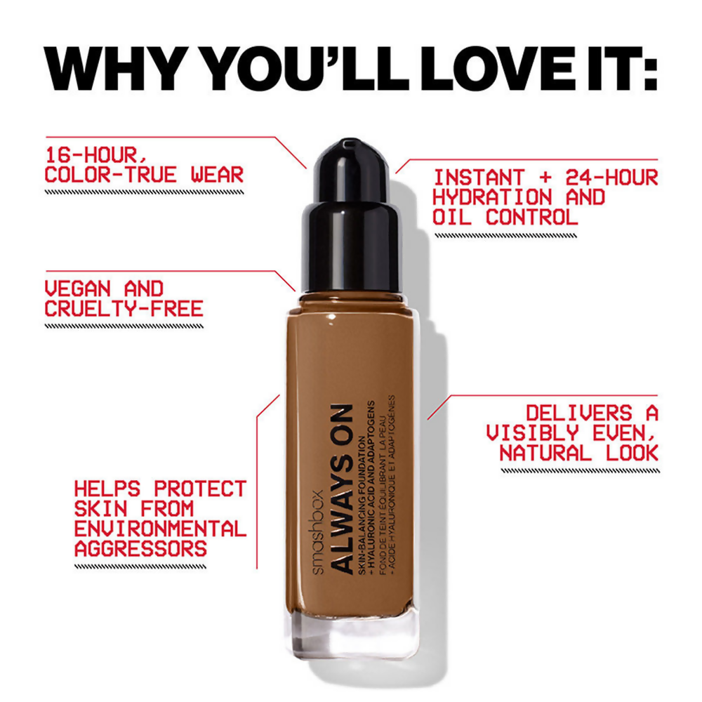 Smashbox Always On Foundation M10N (Level One Medium With A Neutral Undertone) | Grocsy