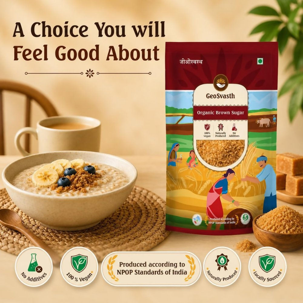 Geosvasth Organic Brown Sugar | Grocsy