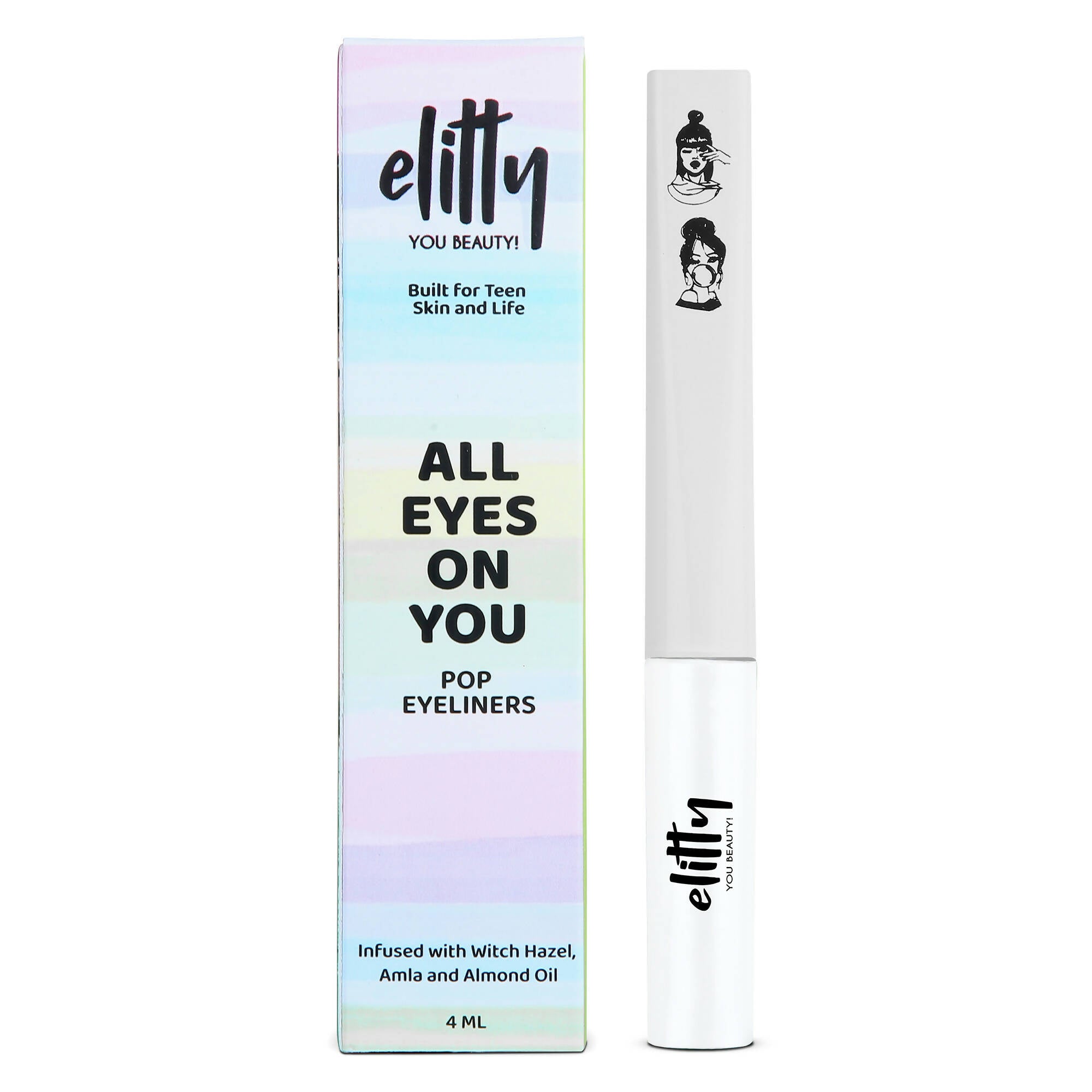 Elitty Eye Gotta Feeling - Pop Eyeliner Matte -Moon Child- White | Grocsy