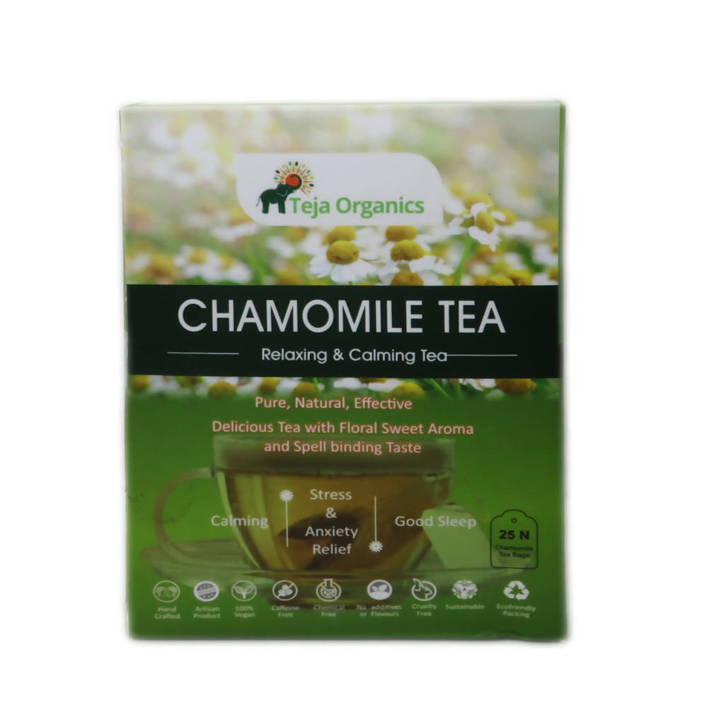 Teja Organics Chamomile Tea Bags | Grocsy