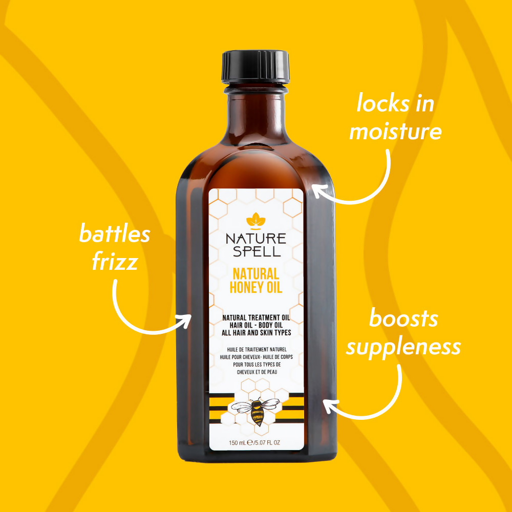Nature Spell Natural Honey Oil For Hair & Body | Grocsy