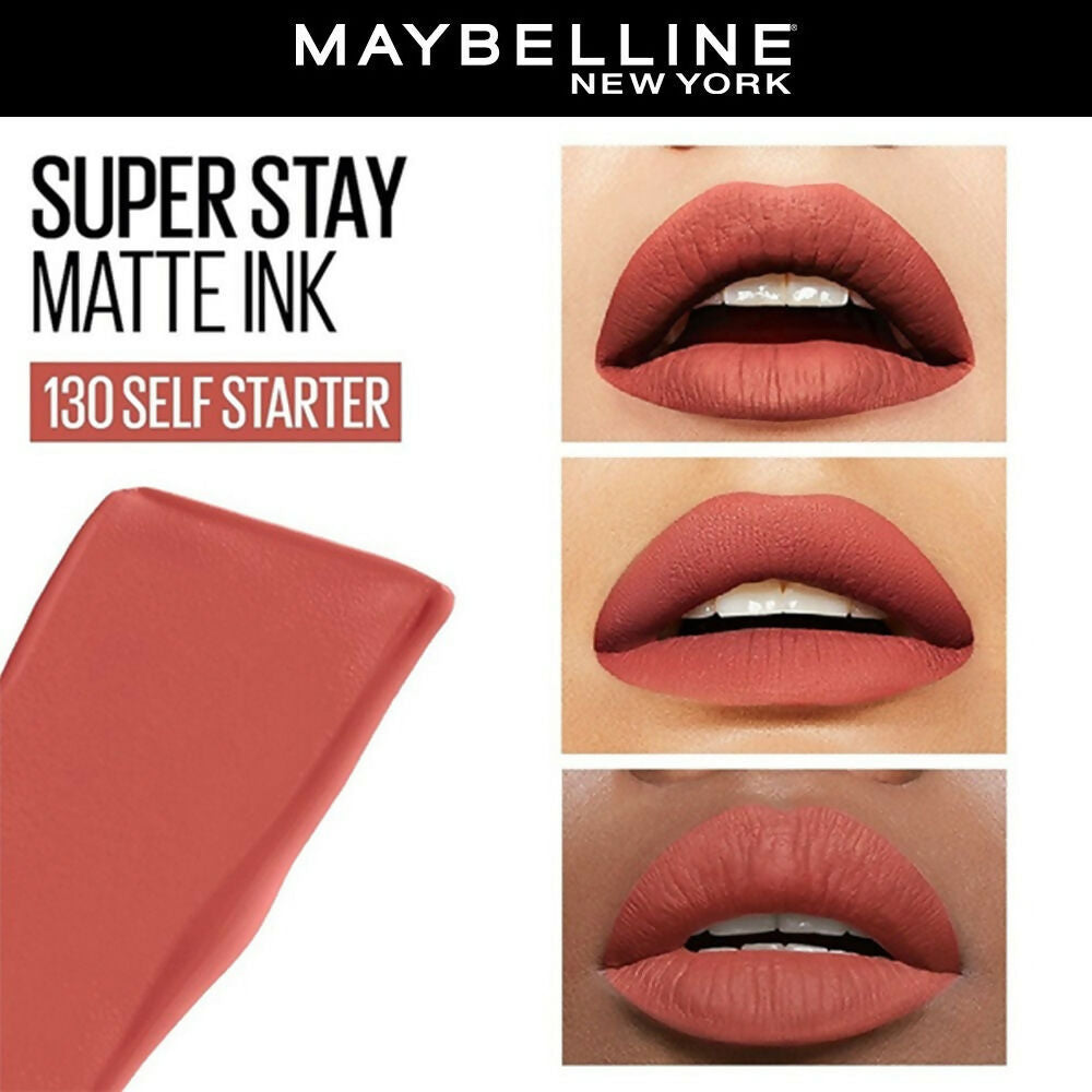 Maybelline New York Super Stay Matte Ink Liquid Lipstick - 130 Self Starter | Grocsy