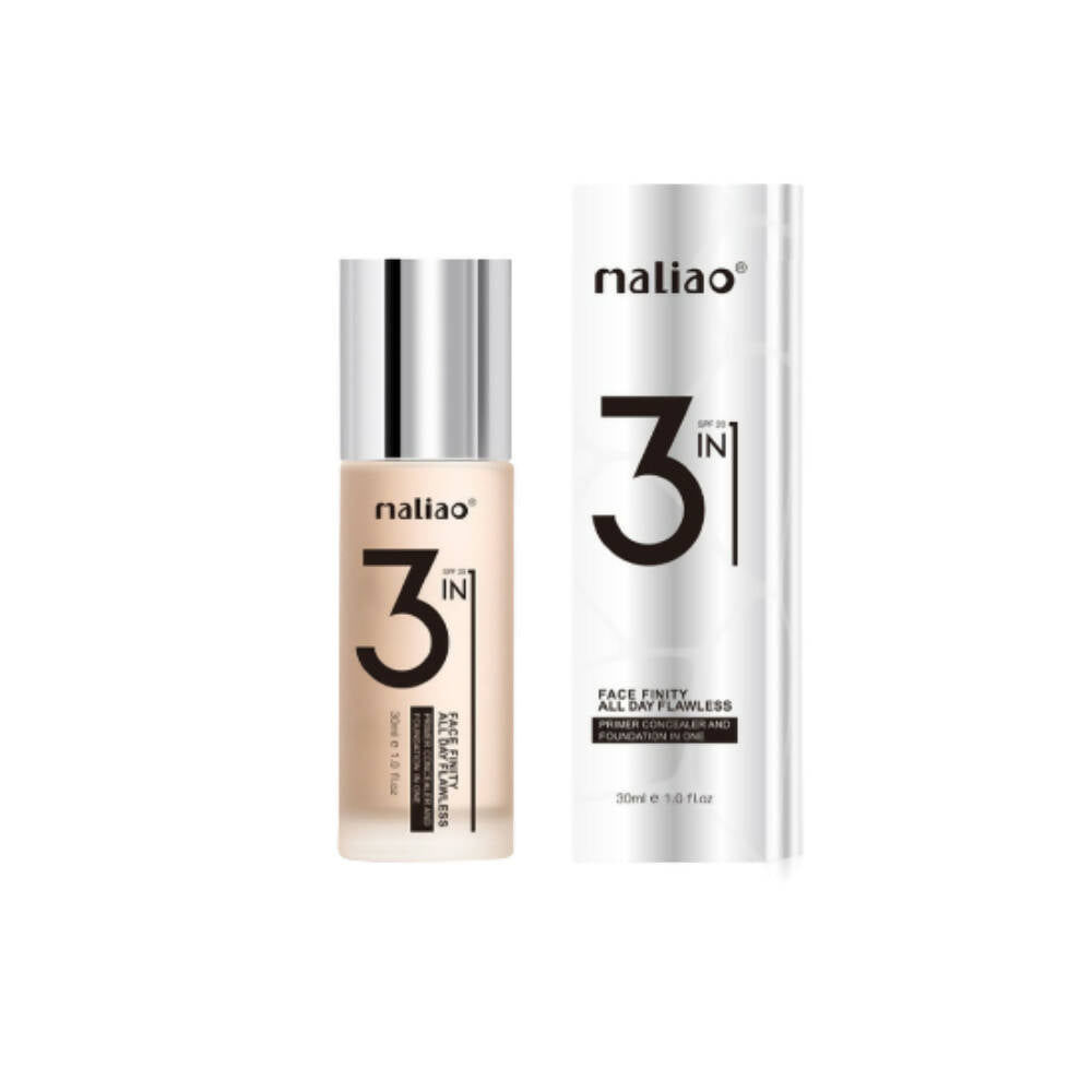 Maliao 3 In1 Face Finity All Day Flawless Primer, Concealer & Foundation All In 1 | Grocsy