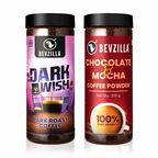 Bevzilla Chocolate & Mocha + Dark Wish Coffee Powder | Grocsy