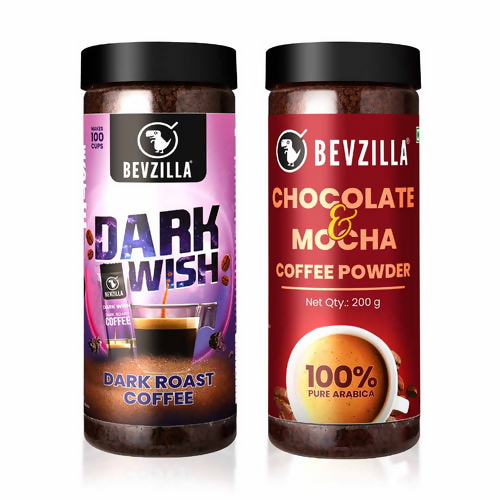 Bevzilla Chocolate & Mocha + Dark Wish Coffee Powder | Grocsy