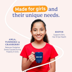 Gritzo SuperMilk Growth+ (Formerly Height+) Unsweetened Drink Mix (10-12y Girls), 12g Protein Powder Creamy Vanilla | Grocsy
