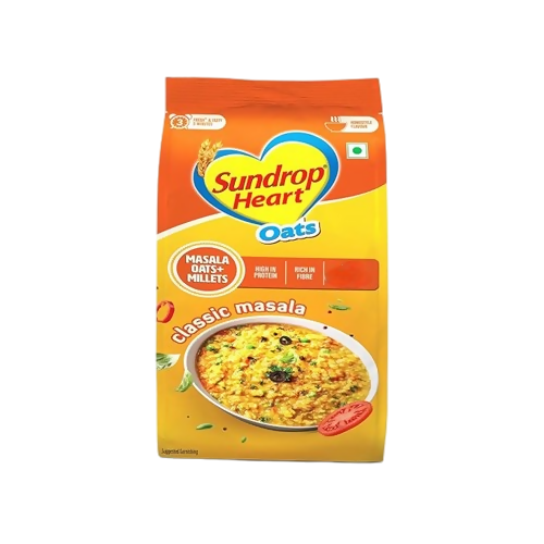 Sundrop Heart Classic Masala Oats With Millets | Grocsy