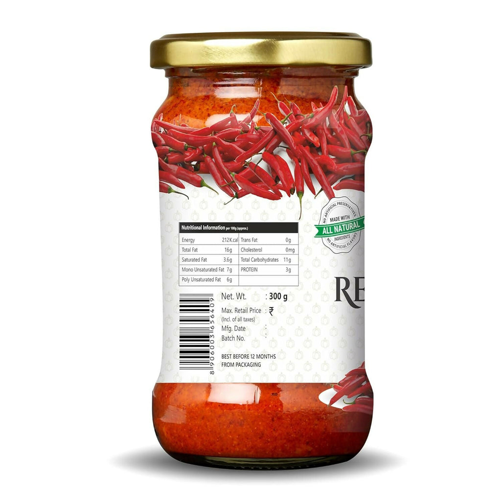 Three Mango Red Chilly Pickle | Grocsy