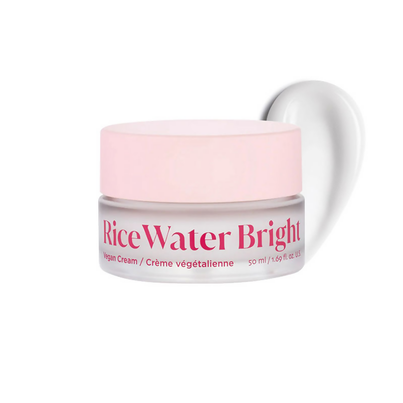The Face Shop Rice Water Cream with Niacinamide & HA, Brightens Skin | Grocsy