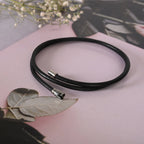NVR Men Black Wraparound Bracelet | Grocsy