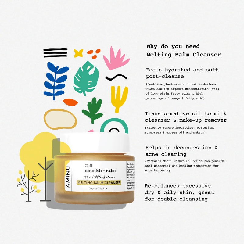Aminu Melting Balm Cleanser for Makeup Removing & Double Cleansing | Grocsy