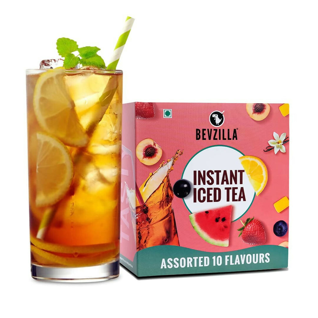 Bevzilla Instant Iced Tea Powder - Assorted 10 Flavours | Grocsy