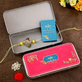 Bal Ganesha Rakhi & Kaju Rolls Box | Grocsy