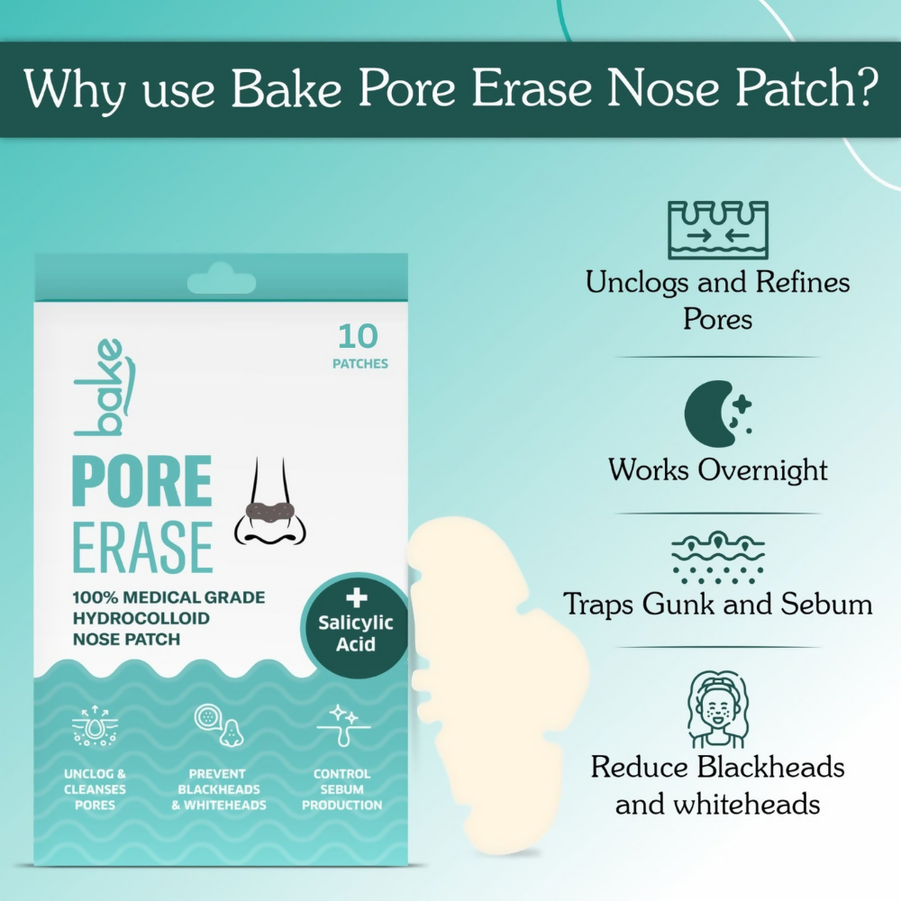 Bake 2% Salicylic Acid Pore Erase Nose Strips | Grocsy