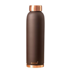 Borosil Colour Copper bottle - Brown | Grocsy