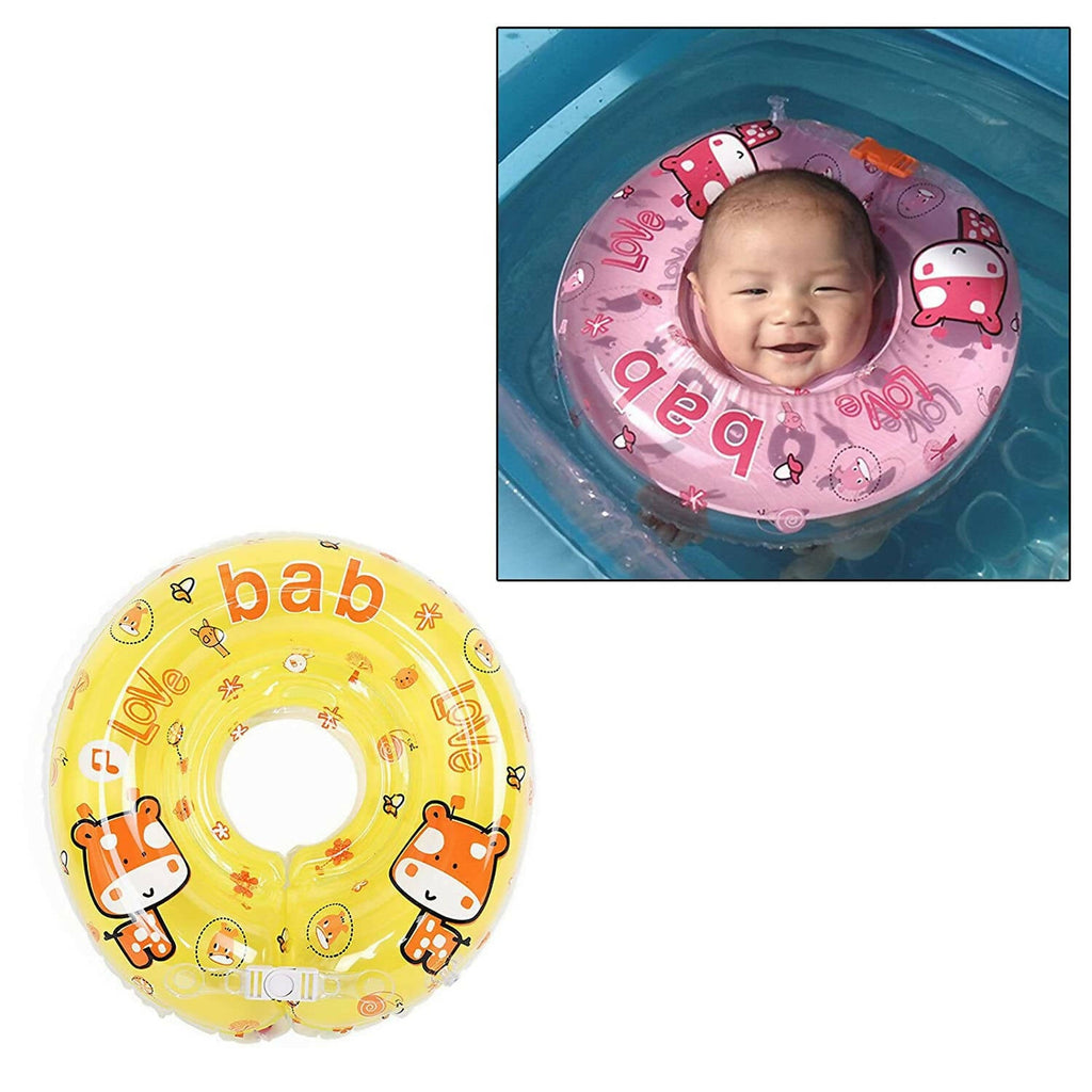 Safe-O-Kid Inflatable Swimming Floating Tube for kids- Yellow | Grocsy