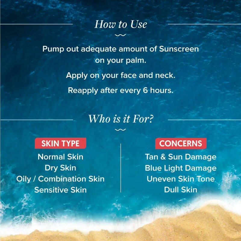 Aqualogica Detan + Dewy Sunscreen With Cherry Tomato & Hyaluronic Acid, SPF 50+ & PA++++ | Grocsy