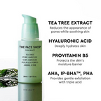 The Face Shop Tea Tree Pore Ampoule With AHA, Ip BHA, PHA & Hyaluronic Acid, For Oily & Acne Skin | Grocsy