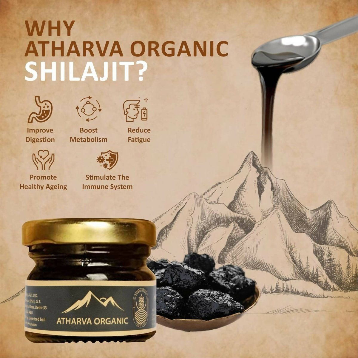 Atharvaa Organic Himalayan Pure Sj | Grocsy