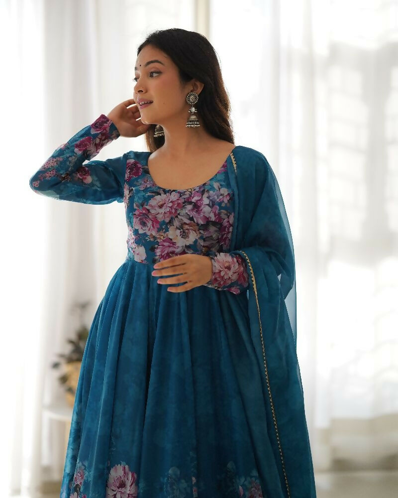 Joban Fashion Rama Kurta Set Organza Sequin Embroidery Work | Grocsy