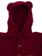 Chutput Kids Maroon Coloured Solid Pullover Sweater | Grocsy