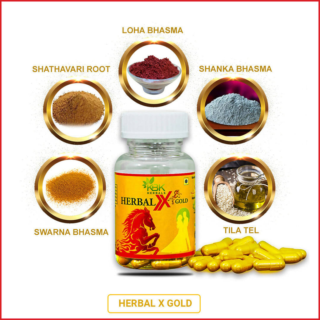 KBK Herbals X Gold capsules | Grocsy