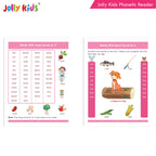 Jolly Kids Phonetic Reader From Sound to Words| Long & Short Vowel Sound| Consonant Blends| Pre-Primary Phonic Book for Kids| Ages 3-8 Years | Grocsy