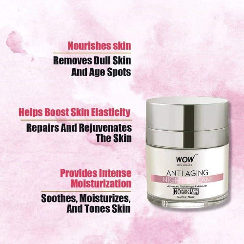 Wow Skin Science Anti Aging Night Cream | Grocsy