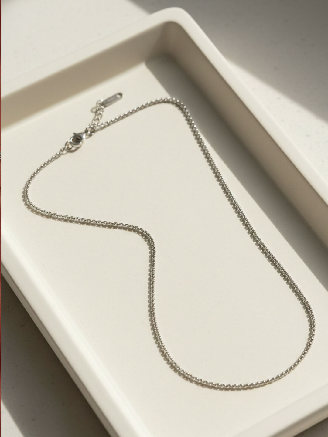 NVR Women German Silver Oxidised Chain | Grocsy