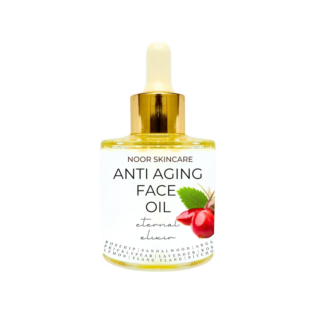 Noor Skincare Face Oil For Glowing Skin With Rosehip, Jojoba, Argan & Vitamin E | Grocsy