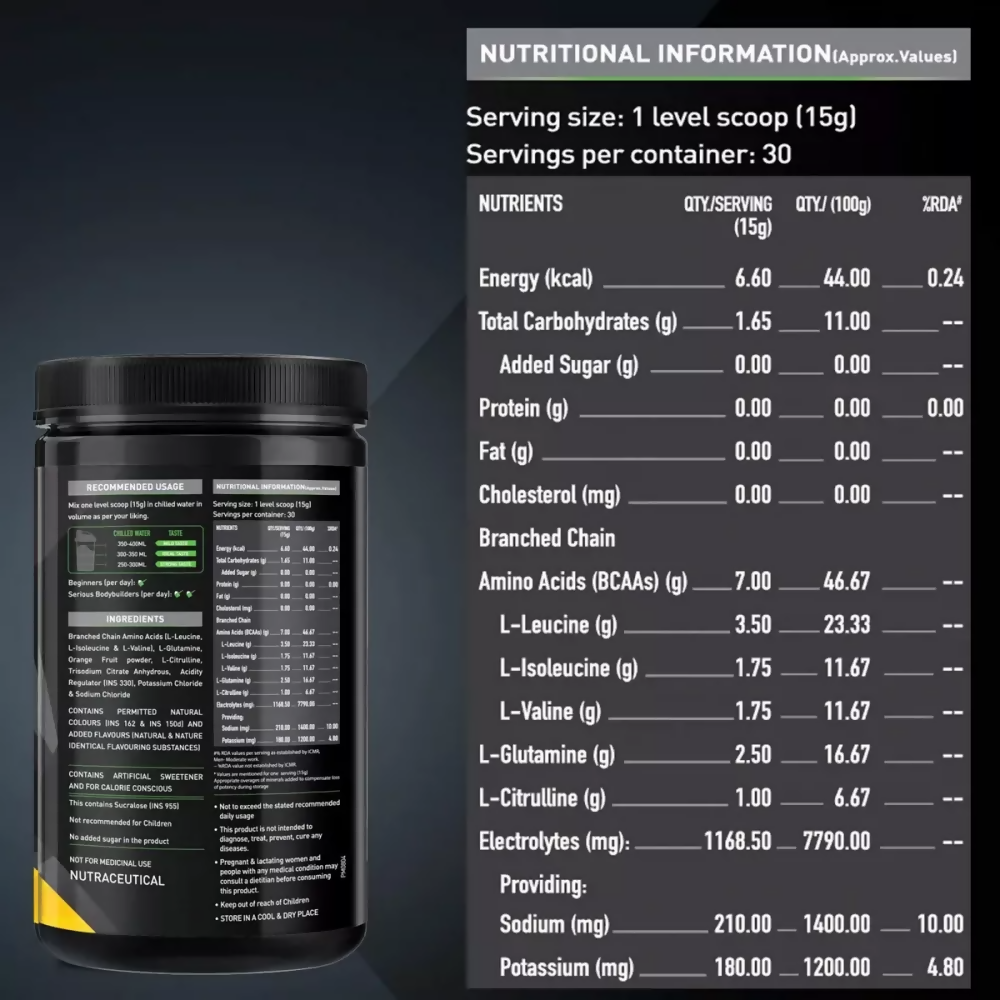 MuscleBlaze BCAA Pro Watermelon | Grocsy