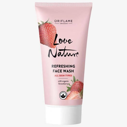 Oriflame Love Nature Refreshing Face Wash with Organic Strawberry | Grocsy