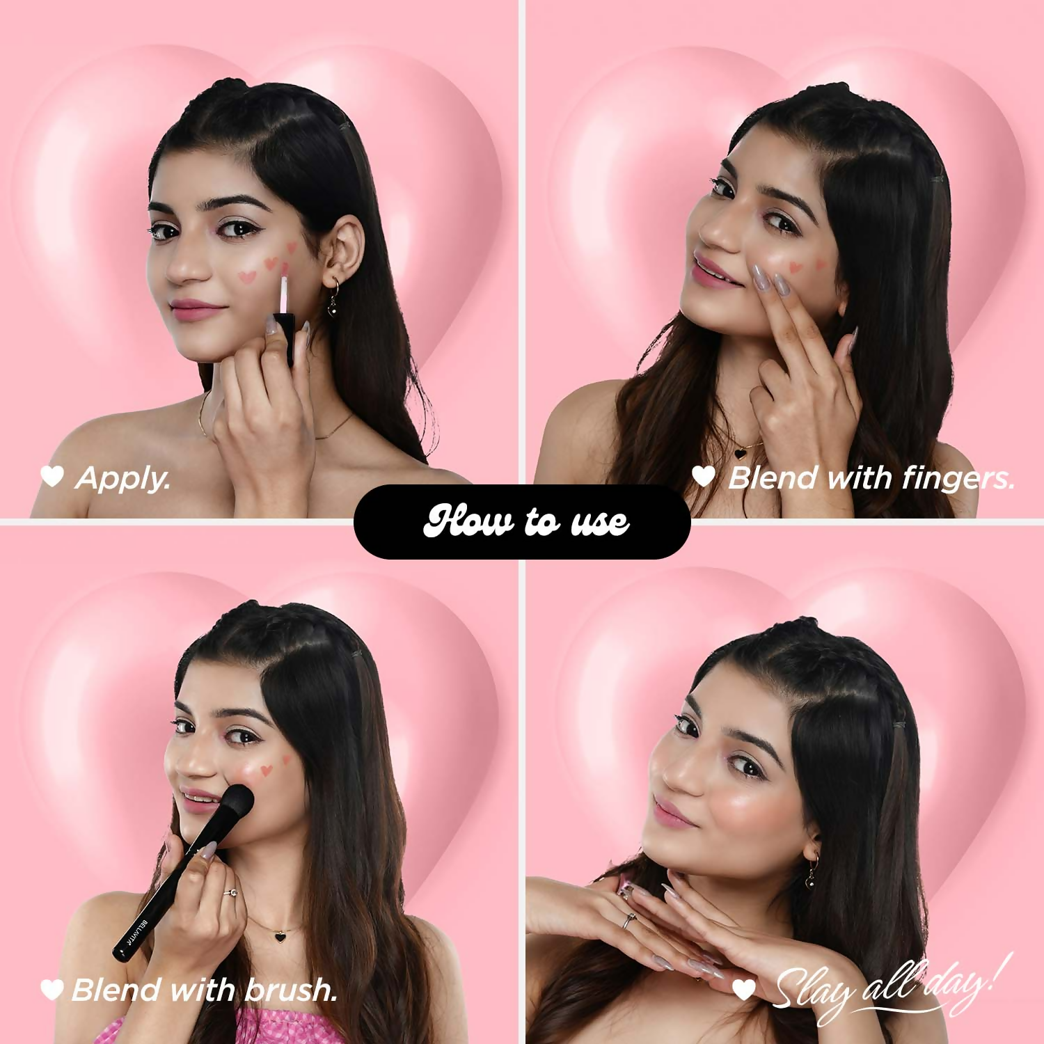 Bella Vita Organic All Hearts Face Blush - Pink Promise | Grocsy