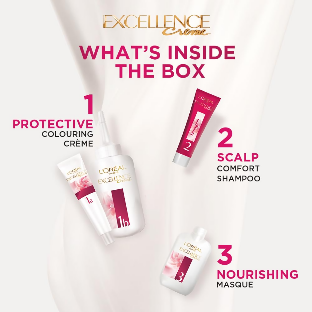 L'Oreal Paris Excellence Creme Hair Color, 4 Natural Brown | Grocsy
