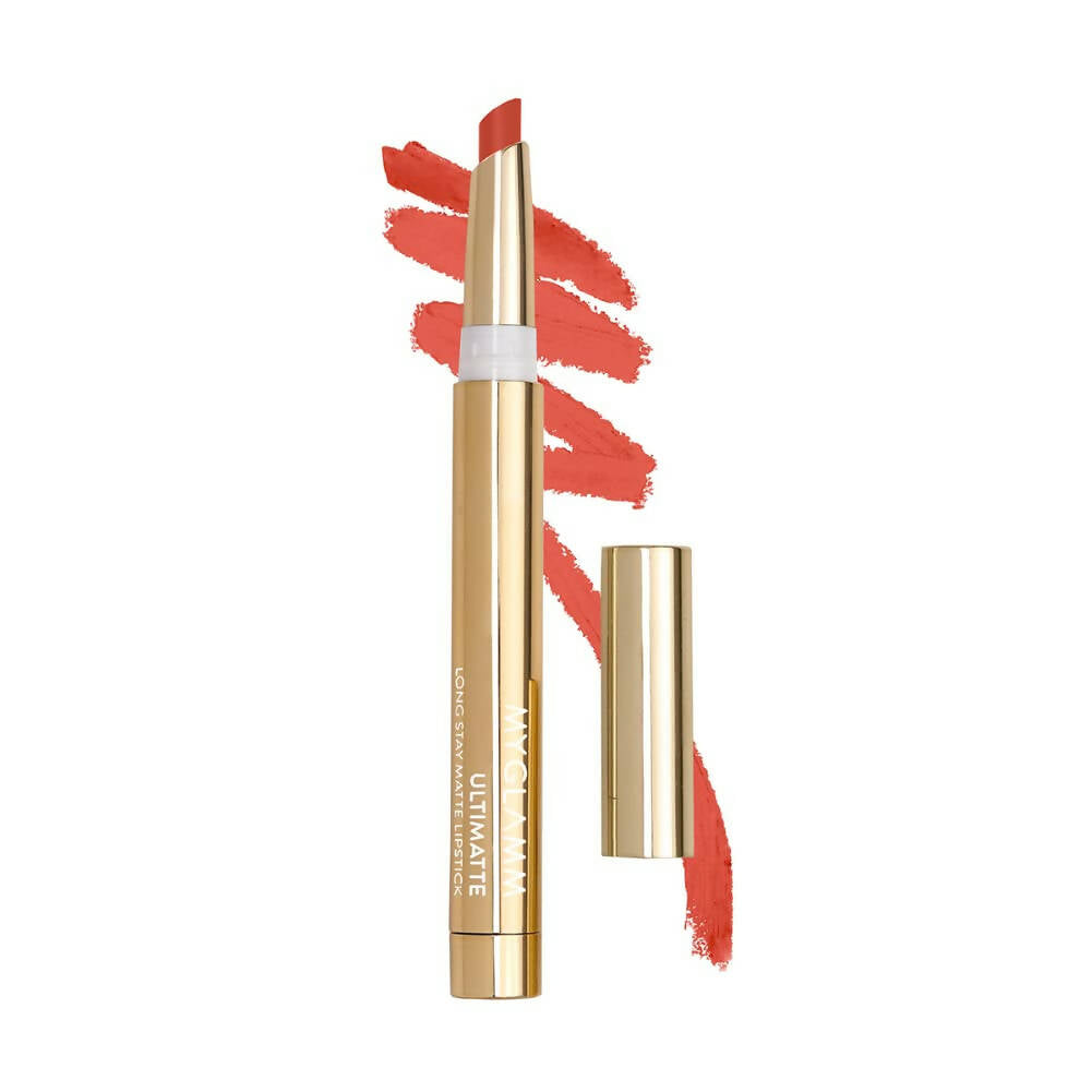 Myglamm Ultimatte Long Stay Matte Lipstick - Trophy (Pink) | Grocsy