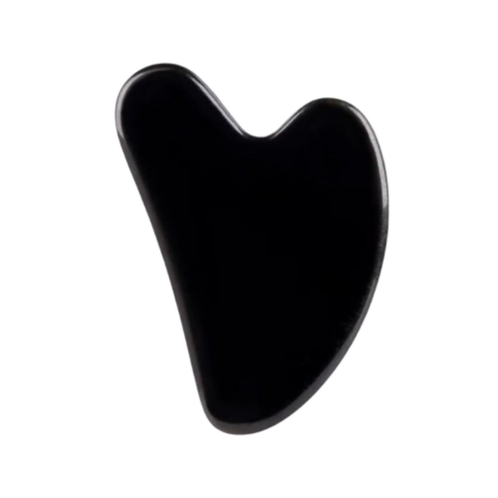 Bronson Professional Black Obsidian Gua Sha Face Massage Tool | Grocsy