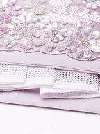 House of Panchhi Lavender Net Sequins and Zarkan embroidery Lehenga choli & Dupatta | Grocsy