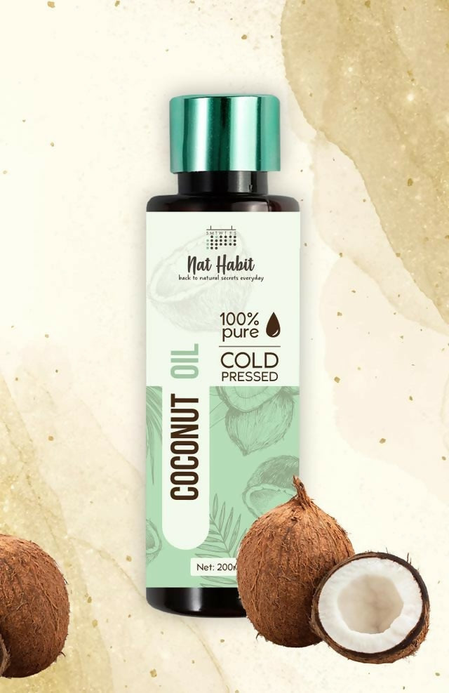 Nat Habit 100% Pure Cold Pressed Coconut Oil | Grocsy