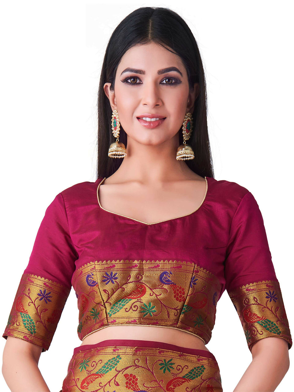 Mimosa Women's Paithani Art Silk Mustard Yellow Saree | Grocsy