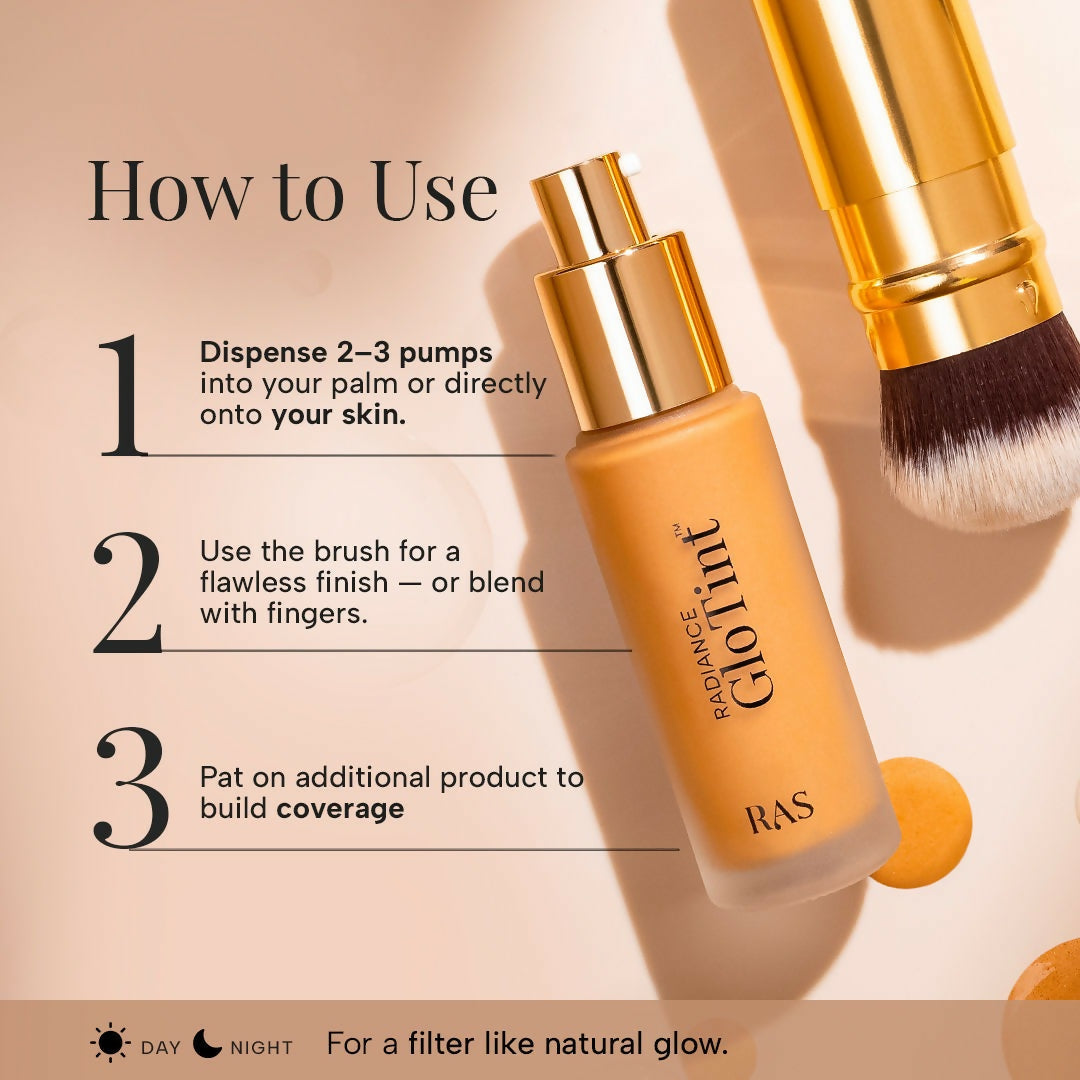 Ras Radiance GloTint 7-in-1 Serum Skin Perfector SPF 30 PA ++++ Skin Tint Foundation-Taupe | Grocsy