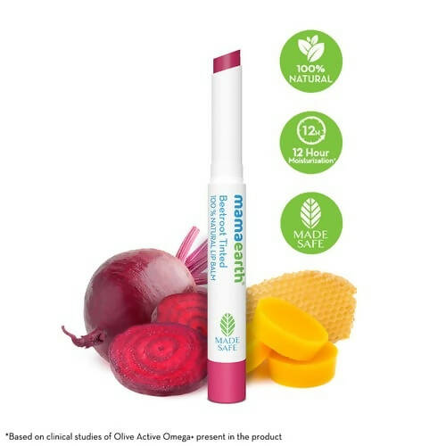 Mamaearth Beetroot Tinted 100% Natural Lip Balm-Natural Pink | Grocsy