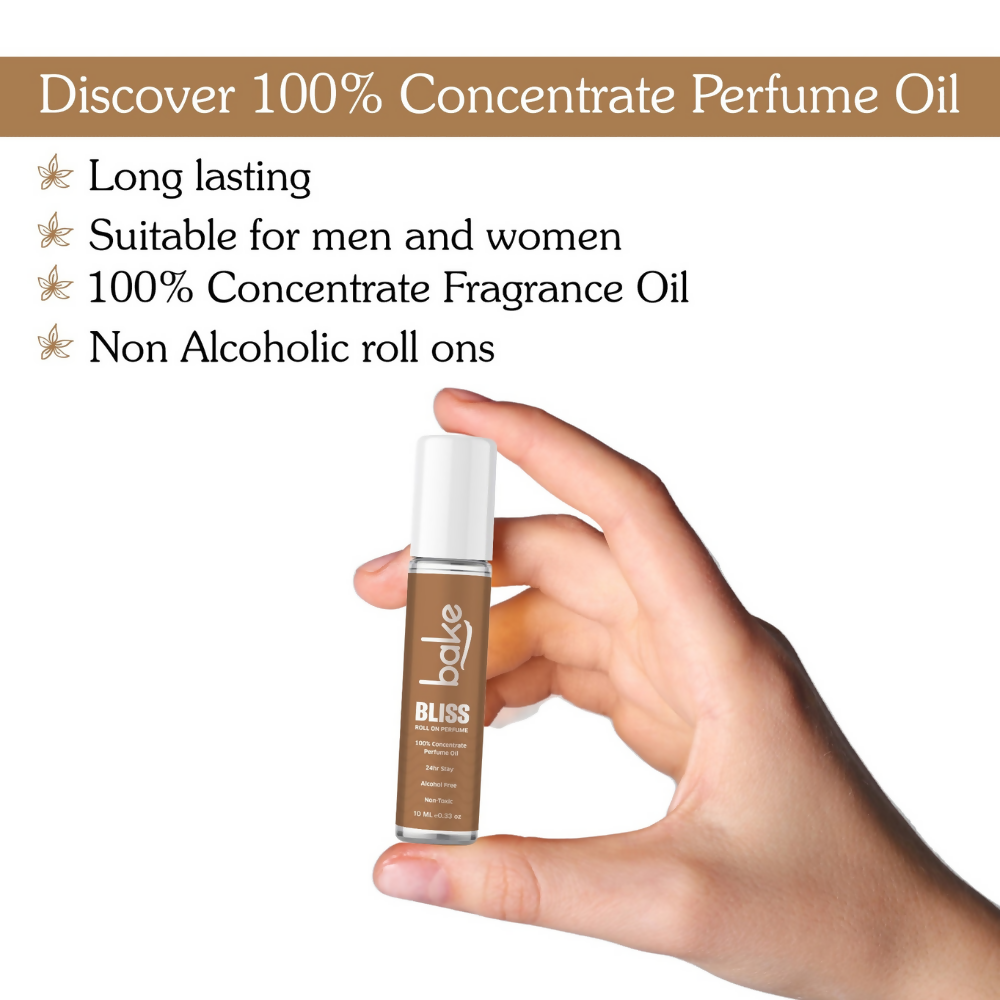 Bake Bliss 100% Concentrated Perfume Oil Roll on Fragrance For Men & Women - Passion Fruit | Grocsy
