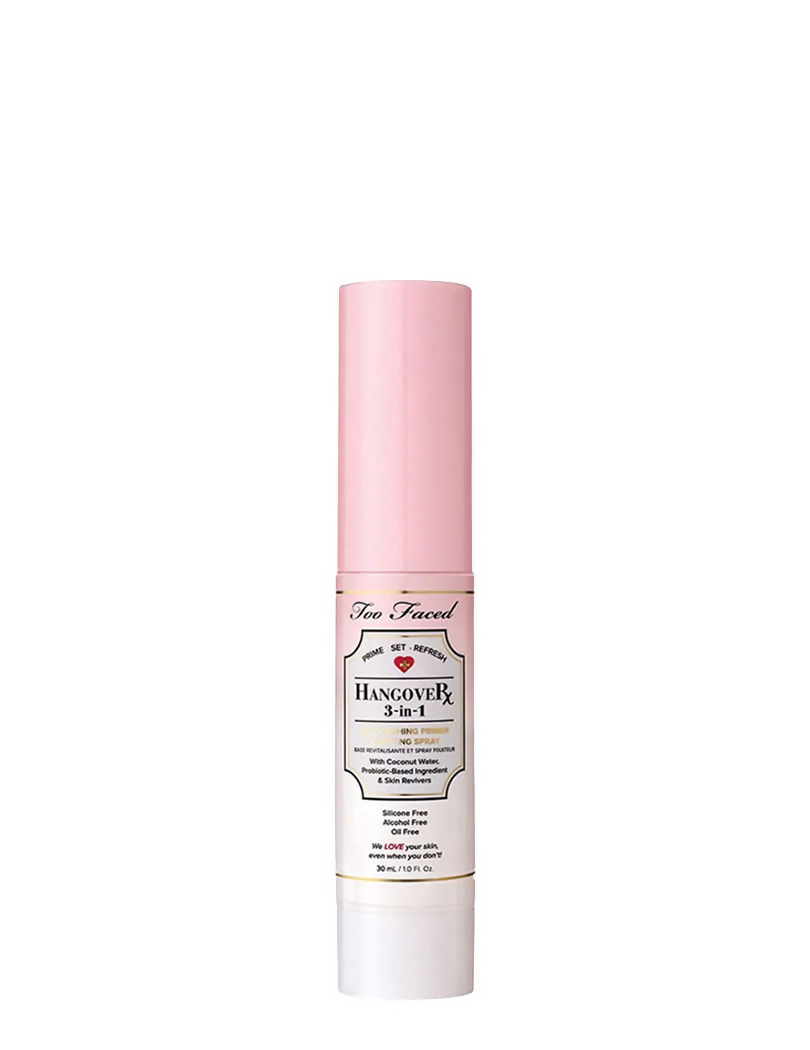 Too Faced Hangover 3 in 1 Replenishing Primer & Setting Spray - Travel Size | Grocsy