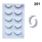 Bronson Professional Pair 6D Long & Natural False Eyelashes - 201 | Grocsy
