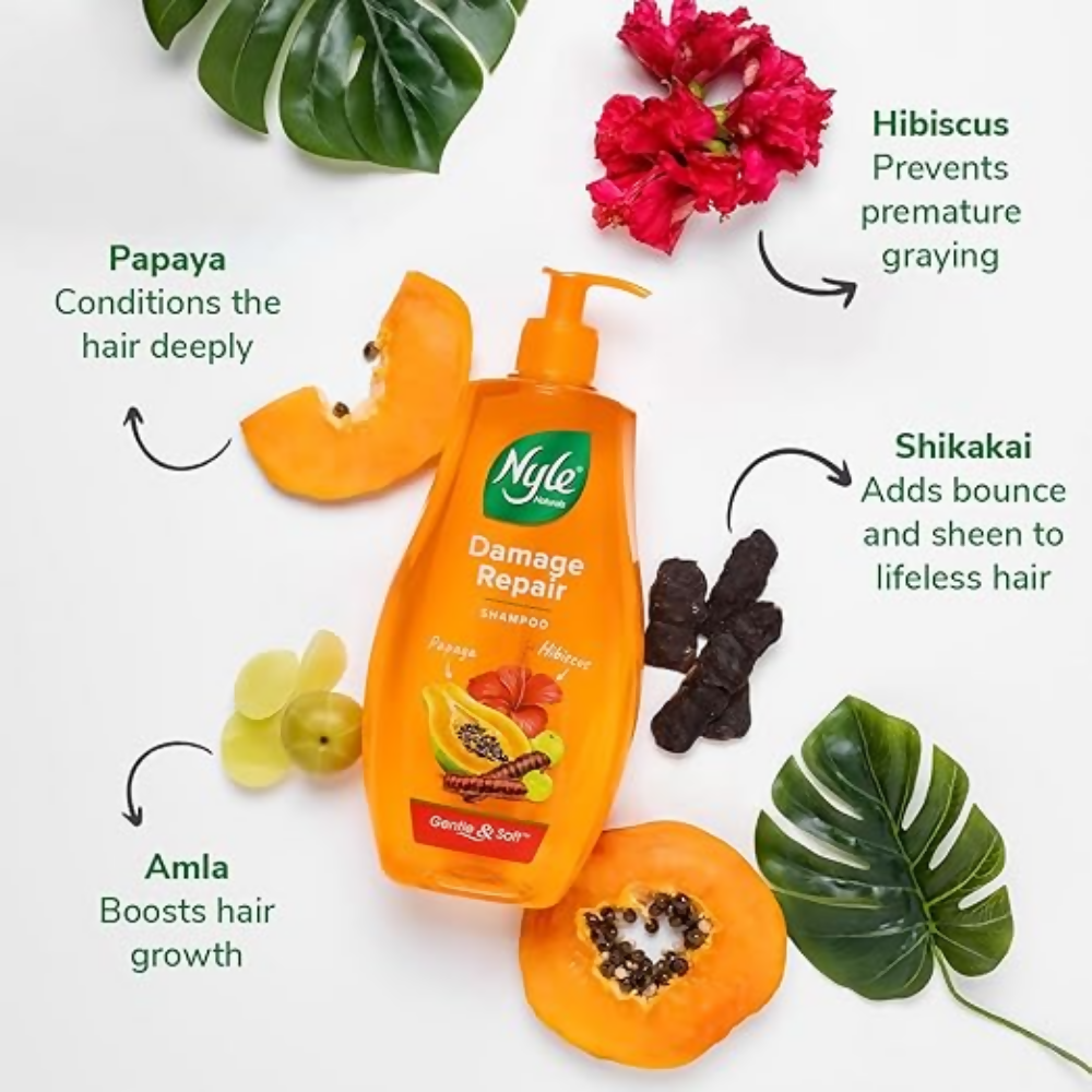 Nyle Naturals Damage Repair Anti Hairfall Shampoo | Grocsy