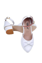 Tiny Bugs Girls Bow Embellished Ballerinas - White | Grocsy