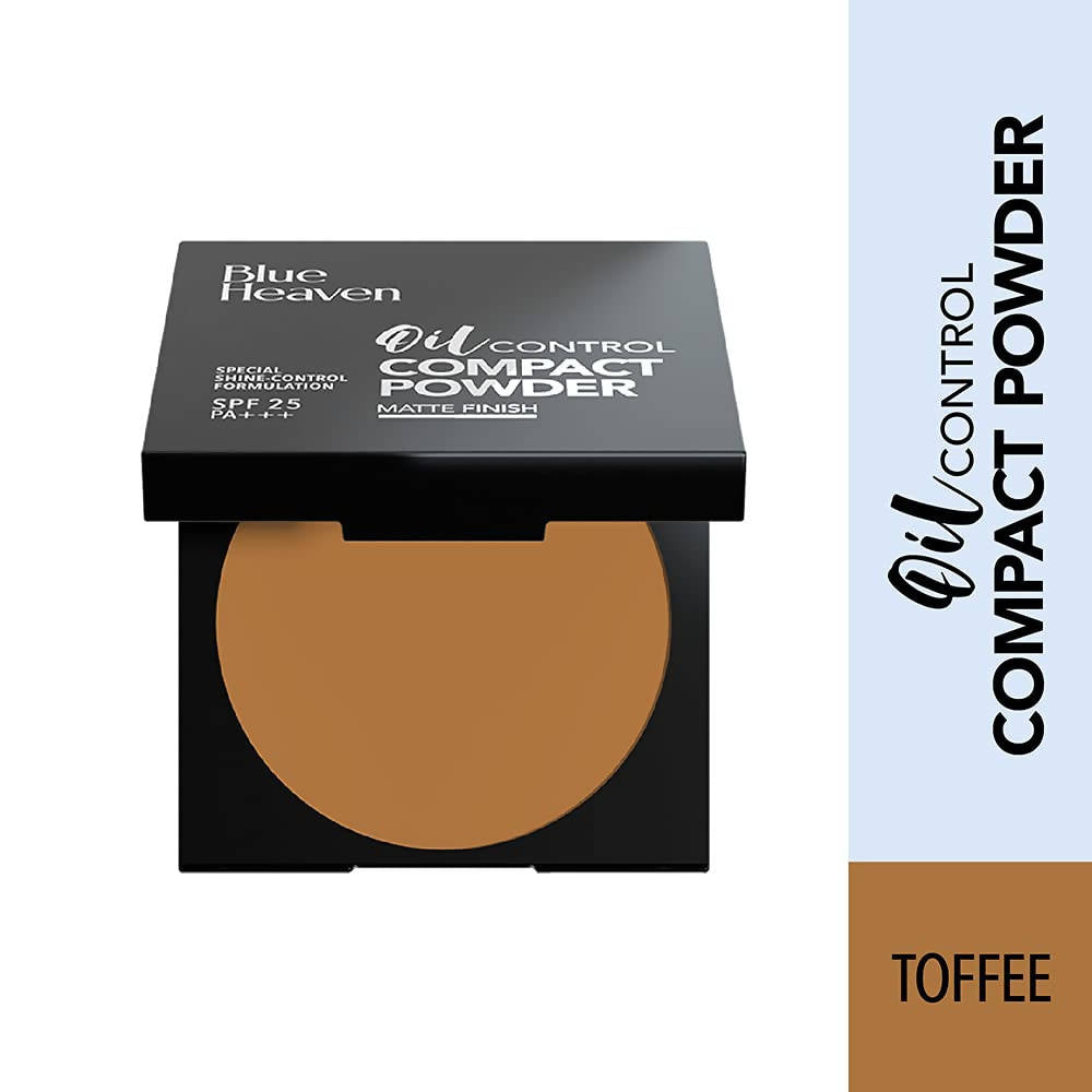 Blue Heaven Oil Control Compact Powder Matte Finish SPF 25 PA+++ Toffee | Grocsy