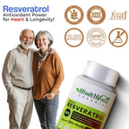 Health Veda Organics Resveratrol 250mg Capsules