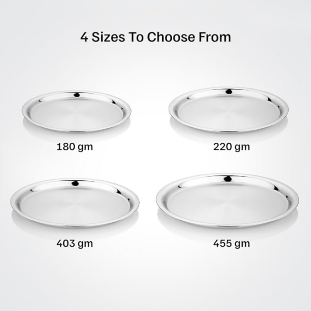Vinod Stainless Steel Two Tone German Bogi Plate | Grocsy